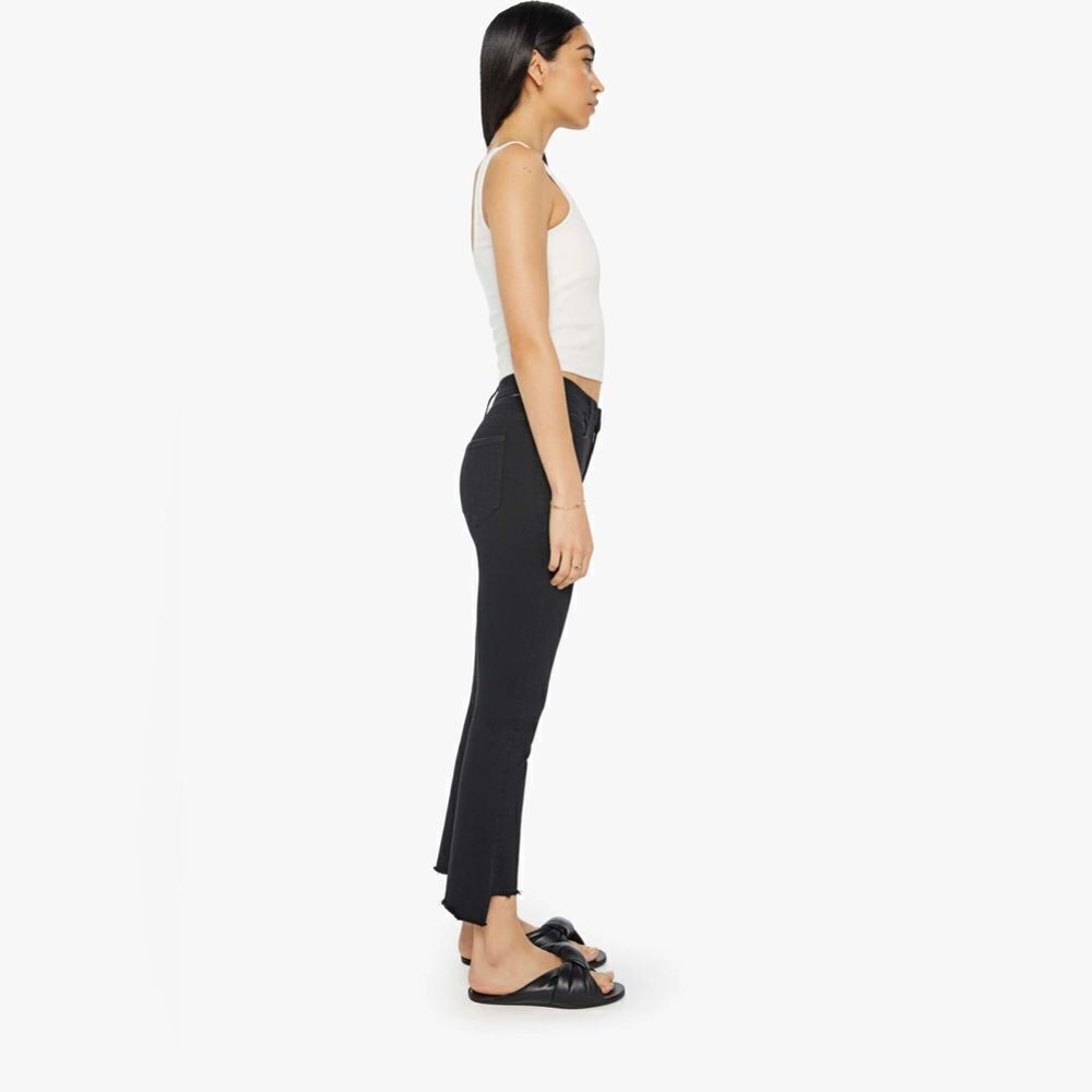 MOTHER The Insider Crop Step Fray in black Not Guilty 26 - Picture 2 of 10